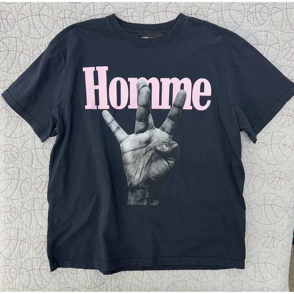 HOMME + FEMME West Coast Hand Sign TEE T SHIRT Urban Streetwear / Men's XXL